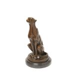 European bronze Art Deco style panther sculpture