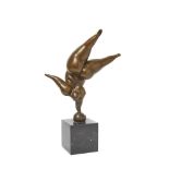 French bronze gymnast sculpture
