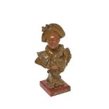 French Art Nouveau Frileuse bust, early 20th century