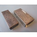 Two Dunhill cigarette lighters