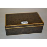 1920's Chinese rectangular cloisonne decorated cigar box