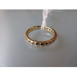 18ct Gold diamond set full eternity ring