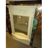 Reproduction painted wall mirror in Regency style and a rectangular pine wall mirror