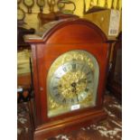 Edwardian mahogany musical bracket clock,