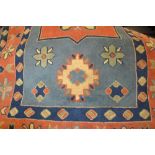 20th Century Turkish rug with stylised medallion design