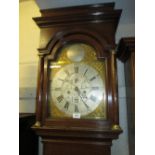 George III oak longcase clock,