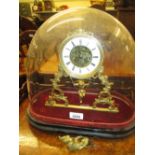 Unusual 19th Century French ormolu mantel timepiece,