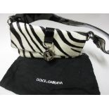 Ladies Dolce and Gabbana pony skin handbag