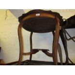Edwardian shaped top occasional table,