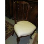 Set of four late 18th / early 19th Century Dutch floral marquetry inlaid chairs having biscuit