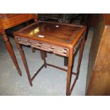 20th Century Chinese rectangular hardwood occasional table