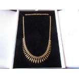 9ct Gold fringe necklet