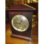 Edwardian mahogany bracket clock,