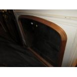 Modern pine framed overmantel mirror in Victorian style
