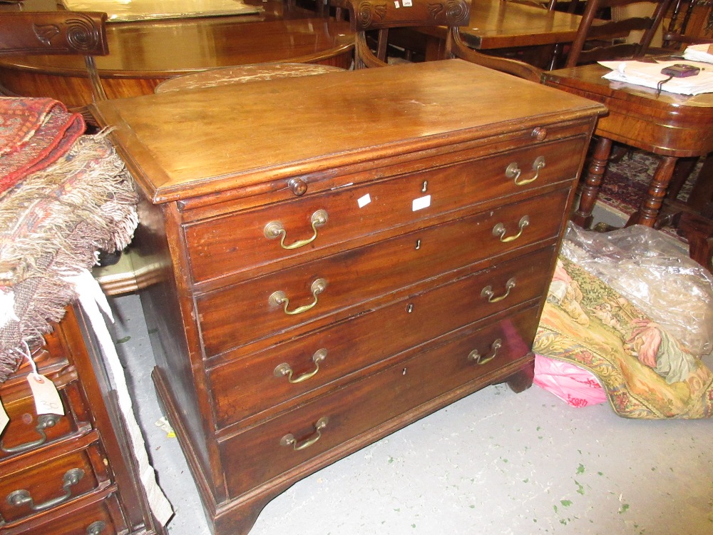 George III mahogany dwarf chest, - Image 2 of 2