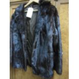 Ladies short dark brown mink fur jacket