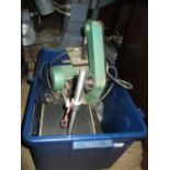 Small electric bench top belt sander, an electric grindstone,