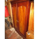 Victorian mahogany two door wardrobe (alterations)