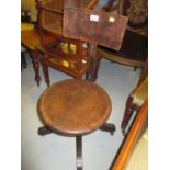 Early 20th Century oak revolving seat office chair together with a Lloyd Loom tub shaped chair