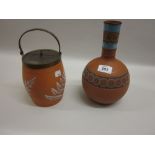 Watcombe terracotta bottle vase,