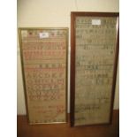 Early 19th Century alphabet and numerical sampler by Mary Harding, dated 1807,