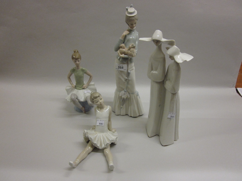 Four various boxed Lladro porcelain figures