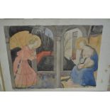 Lievin-Bauwers, quantity of unframed watercolours, drawings,