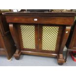 Small Regency rosewood chiffonier,