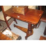 Victorian rectangular mahogany adjustable reading table