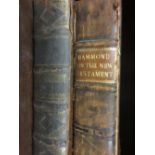 Leather bound volume, ' A Paraphrase and Annotations Upon All the Books of the New Testament ' by H.