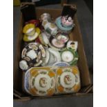 Two sandwich sets and a collection of various china tea ware