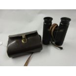Pair of leather cased Karl Zeiss Dialyt 8 x 30 binoculars