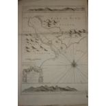 Captain Greenvile Collins, 17th / 18th Century chart, the coasts of Down and Louth Counties,