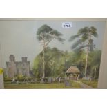 Gerry Ball, watercolour, ' The Lytchgate ', signed, 11ins x 15.