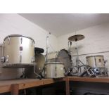 Premier Resonator drum kit with Olympic snare drum and various accessories