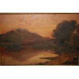 William Broadhead, pair of oil paintings on canvas, Highland loch scene, signed with monogram,