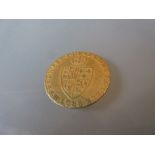 George III gold half guinea dated 1788