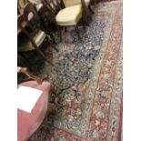 Large 20th Century Indo Persian carpet having all-over floral design with central medallion and