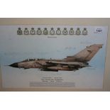 Coloured print of Tornado GR1,