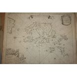 Captain Greenvile Collins, 17th / 18th Century chart of the Islands of Orkney,