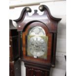 George III mahogany longcase clock,