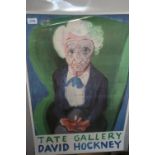 David Hockney, signed Limited Edition poster, ' My Mother (Bridlington) '1988,