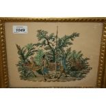Pair of late 18th or early 19th Century cut out engravings,