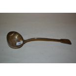 Victorian silver Fiddle and Thread pattern punch ladle