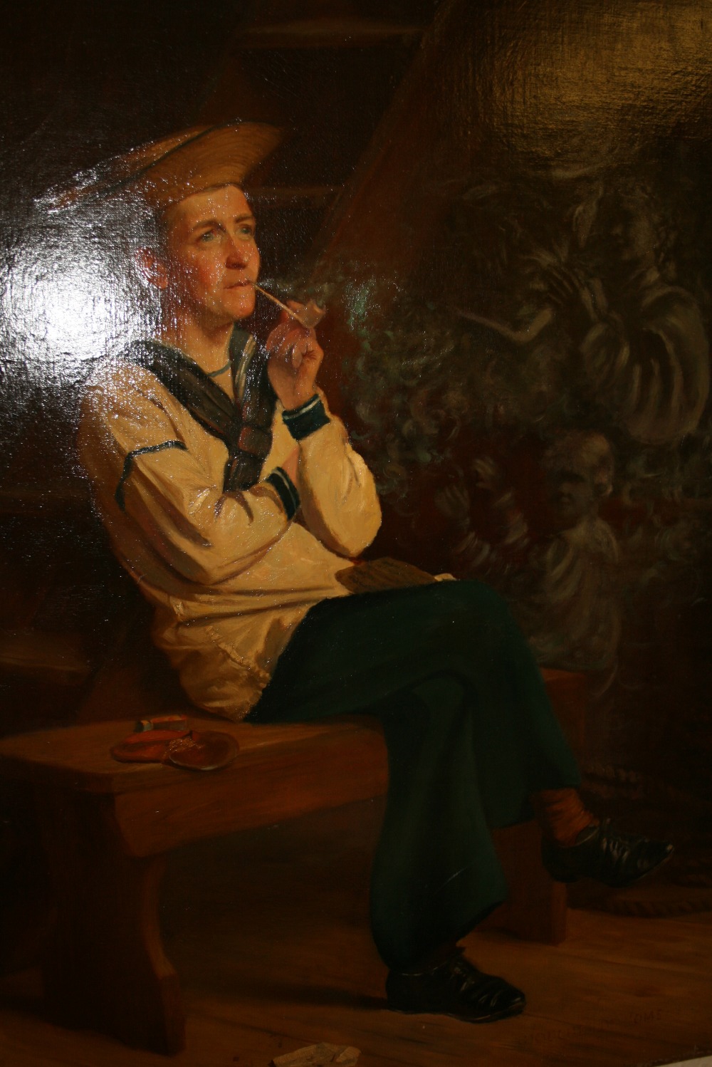 Charles Vigor, oil on canvas, commissioned for Players Navy Cut tobacco,