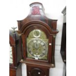 George III mahogany longcase clock,