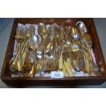 Quantity of Old English and Fiddle pattern plated cutlery