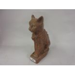 Carved soapstone figure of an Egyptian cat