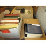 Three boxes containing a large collection of miscellaneous World stamps on loose sheets and in