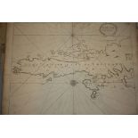 Captain Greenvile Collins, 17th / 18th Century chart, the South part of the Isles of Shetland,